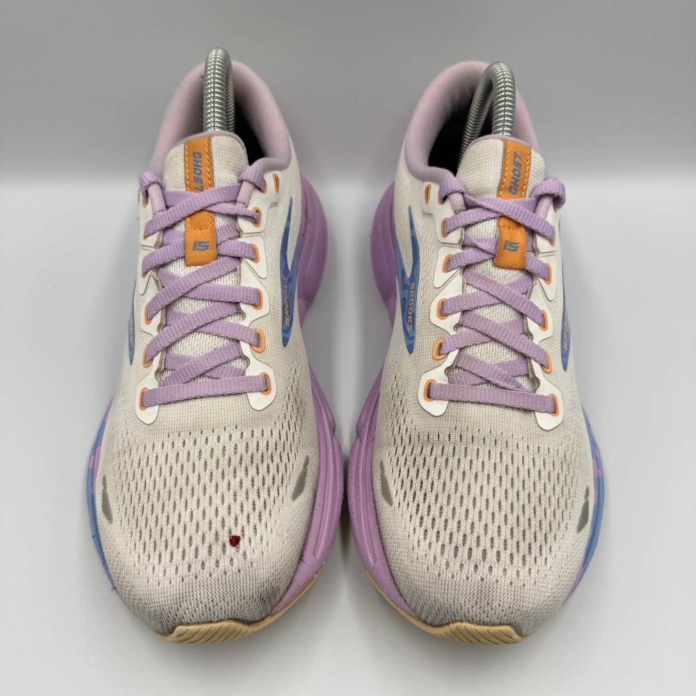 Brooks Ghost 15 Womens Running Shoes 8.5 Cream Lavender Purple 1203801B177 - Picture 5 of 9